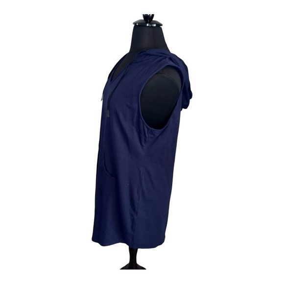 CITY CHIC CCX Relax Me Stretch Cotton Hoodie Dress - Women’s Plus 16W Navy - Picture 8 of 14